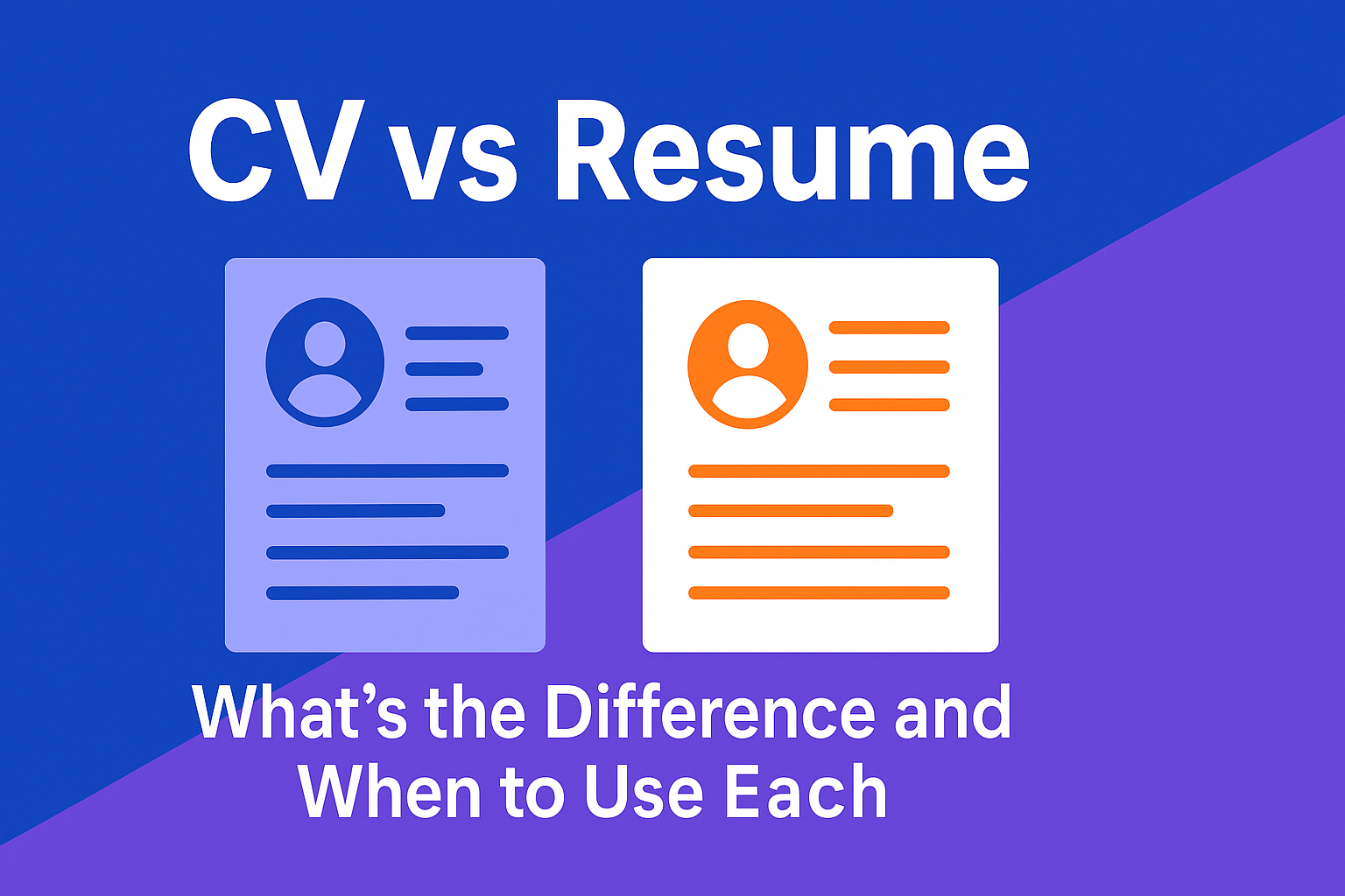 CV vs Resume